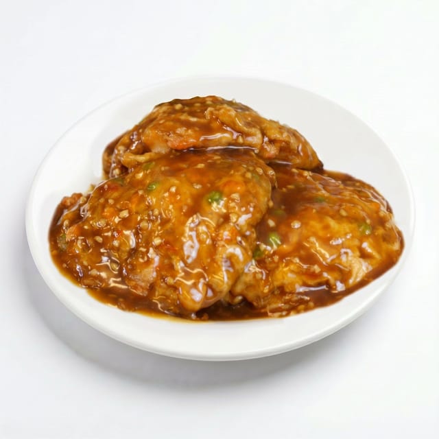Pork Egg Foo Young.