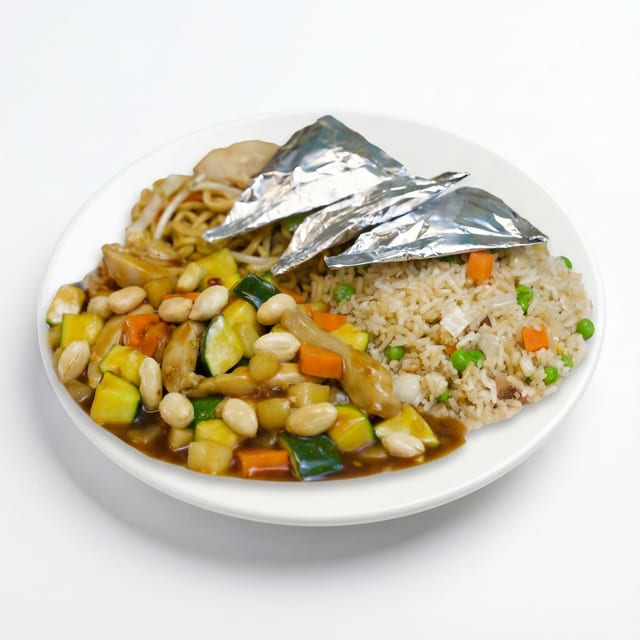 C13. Kung Pao Chicken, Chicken in Foil.