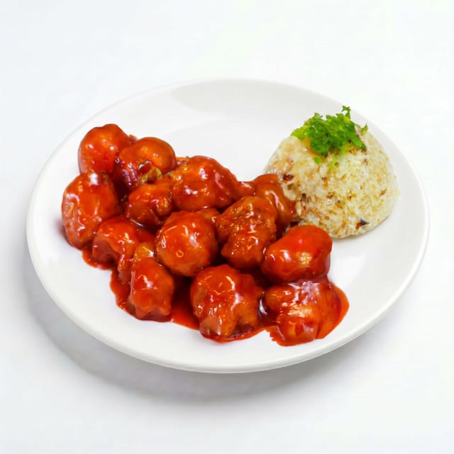 Sweet & Sour Chicken.