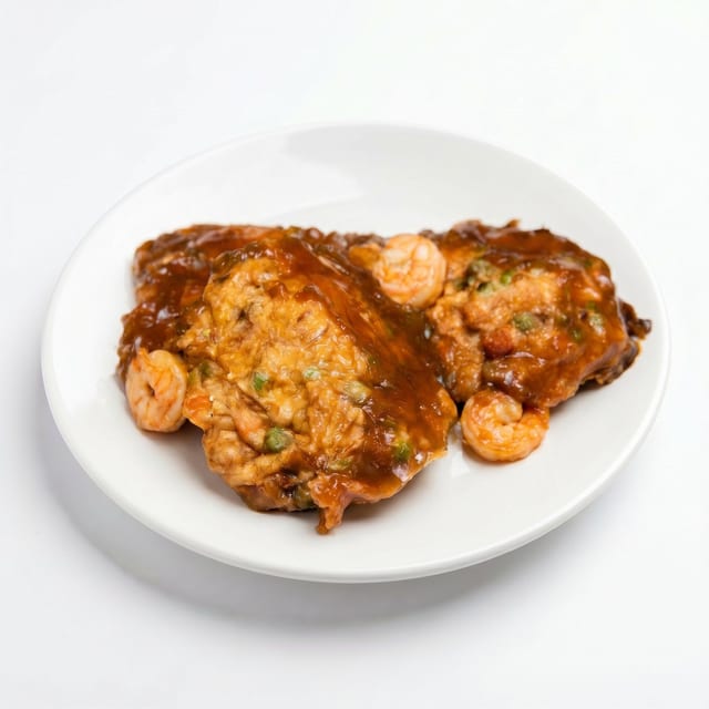Shrimp Egg Foo Young.