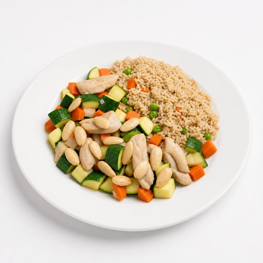 Almond Chicken.