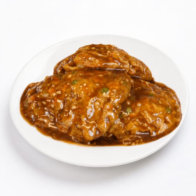 Beef Egg Foo Young.