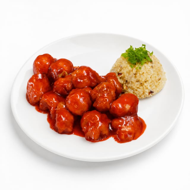 Sweet & Sour Chicken.