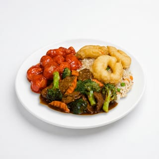 C10. Broccoli Beef & Sweet & Sour Pork / 芥兰牛, 甜酸肉 (套餐)