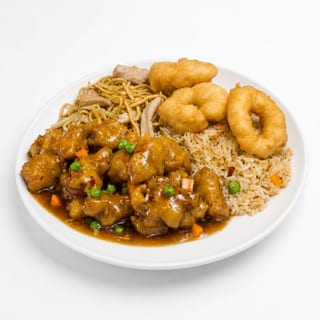 C15. Fried Prawns & Garlic Chicken / 炸虾鱼香鸡 (套餐)