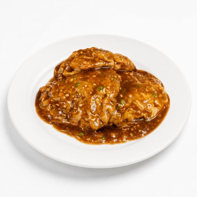 Pork Egg Foo Young.