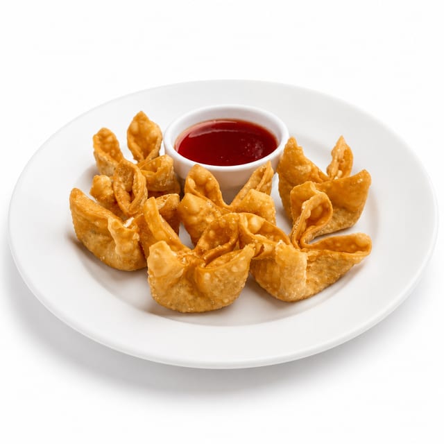 A3. Crabmeat Rangoon.