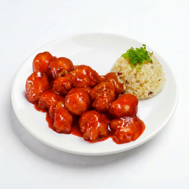 Sweet & Sour Chicken.