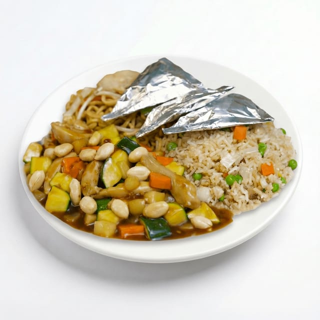 C13. Kung Pao Chicken, Chicken in Foil.
